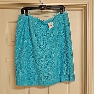 Cato Turquoise Lace Skirt